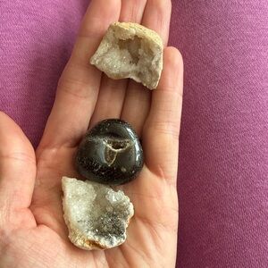 Natural Geode and Stone Set